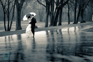 casamento com chuva